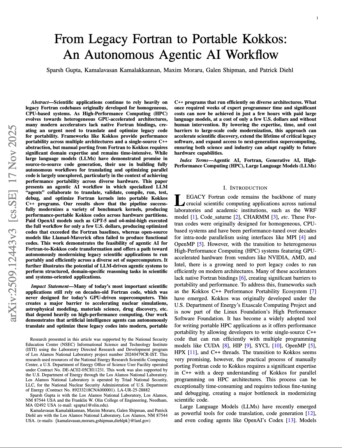 LANL Kokkos Paper