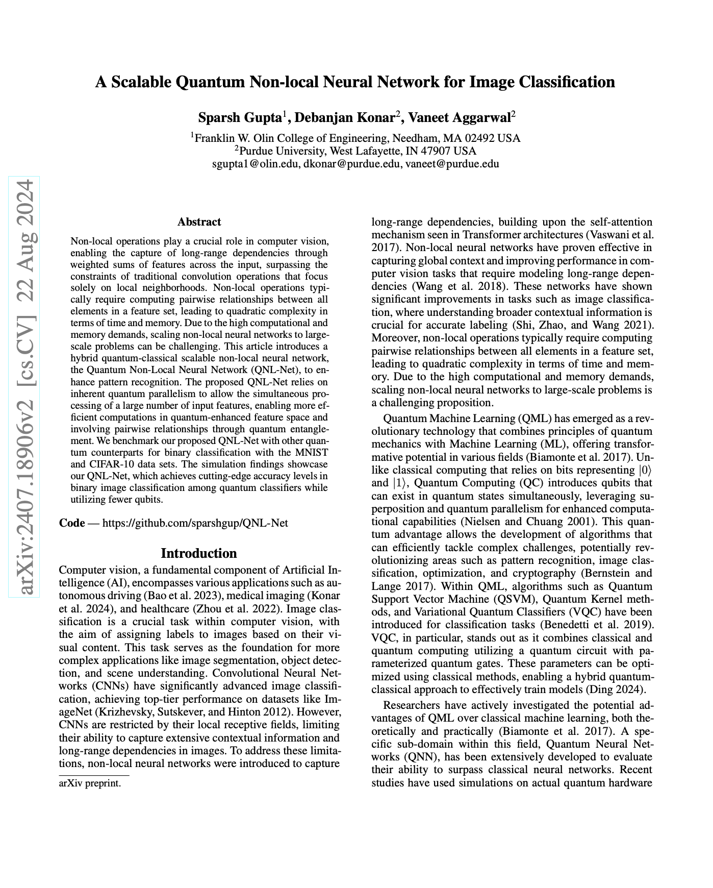 Quantum Neural Network Paper